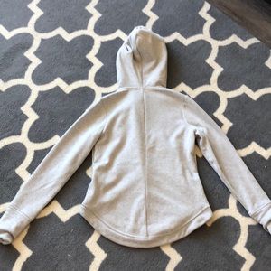 Athleta grey super soft zip up
